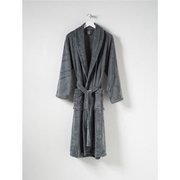 Picture of Accolade Charcoal Microfibre Bath Robe -  One Size