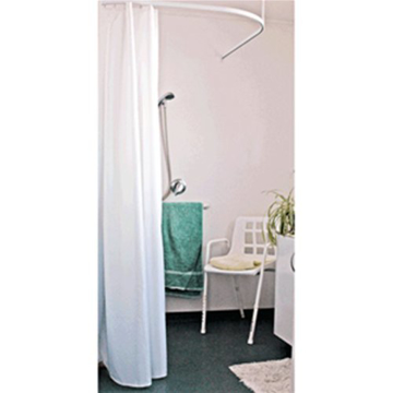 Picture of Streamline Shower Curtain 180x180 Unweighted - White