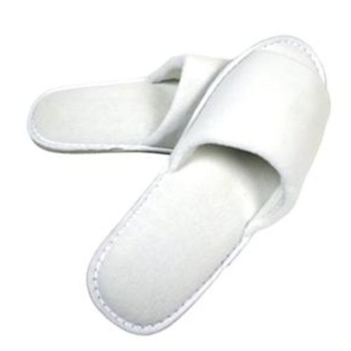 white open toe slippers