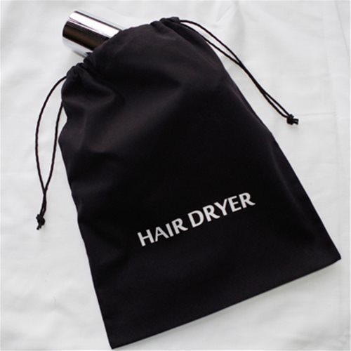 Gilmac Your Hospitality Supplies. Hair Dryer Cotton Drawstring Bag