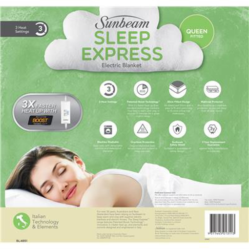 Sunbeam fitted electric blanket queen deals