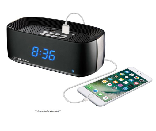 Picture of Q7 Radio Alarm Clock with Bluetooth Speaker