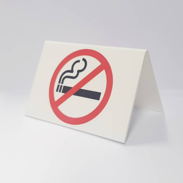 Picture of No Smoking Sign - Red/White