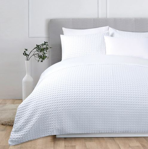 Gilmac Your Hospitality Supplies White Waffle Duvet Cover Sets