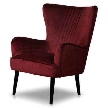 Picture of Astana Chair- Merlot Red Velvet