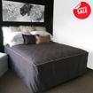 Picture of Chapeau Piped Bed Cover - Pewter [CLEARANCE]