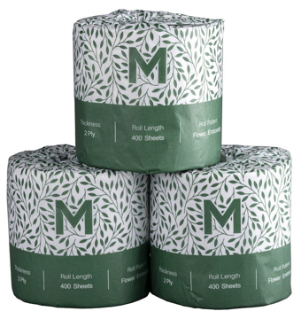 Picture of Matthews Recycled Toilet Tissue 2ply 400s (48/CTN)