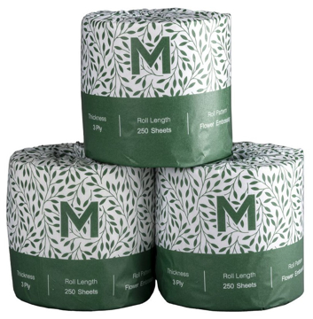 Picture of Matthews Recycled Toilet Tissue 3ply 250s (48/CTN)