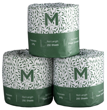 Picture of Matthews Recycled Toilet Tissue 3ply 250s (48/CTN)