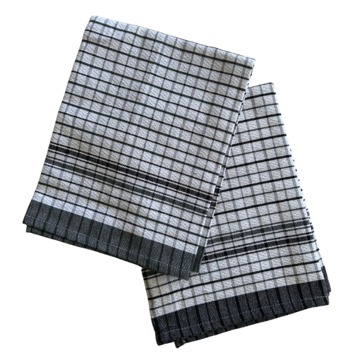 Picture of Fast Dry Tea Towel - Grey Edge & Grey