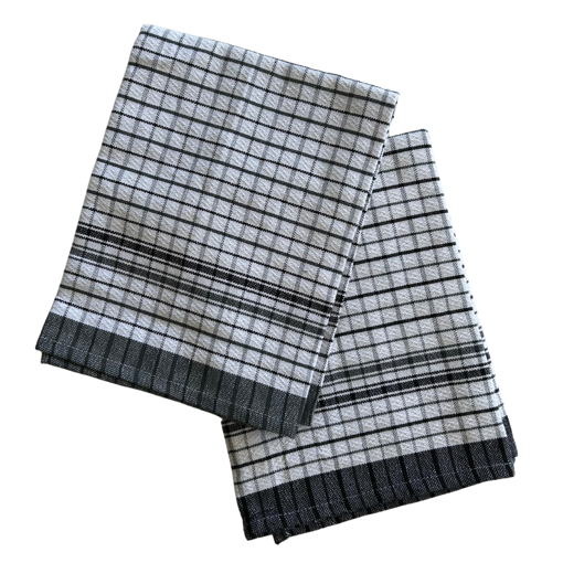 Picture of Fast Dry Tea Towel - Grey Edge & Grey