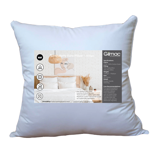 Picture of Serendipity FIRM Euro Pillow Inner 1000gsm (65 x 65cm)